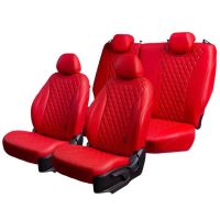 Чехлы Премиум Экокожа Байрон Ромб на Nissan Juke 2010-2019 г.в.